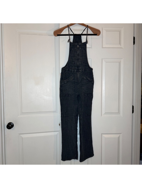 Pilcro Pants - Anthropologie Pilcro Guaze Painters Overall Pants Faded Black Womens Sz 24